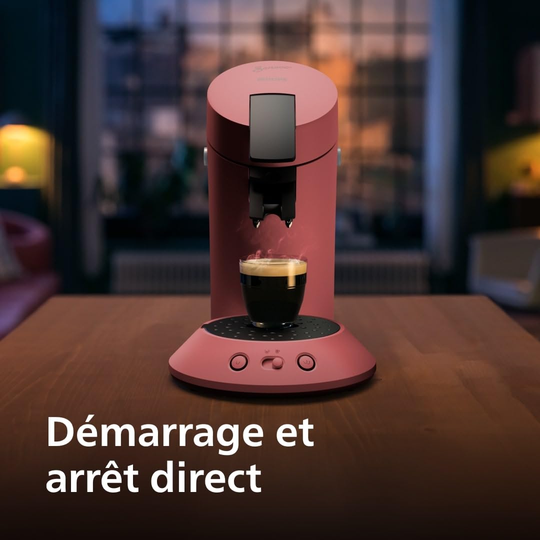 Machine à café à dosettes SENSEO Original Plus – Rouge Tendre | CSA210/35