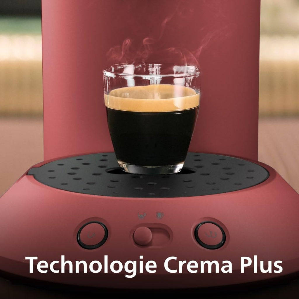 Machine à café à dosettes SENSEO Original Plus – Rouge Tendre | CSA210/35