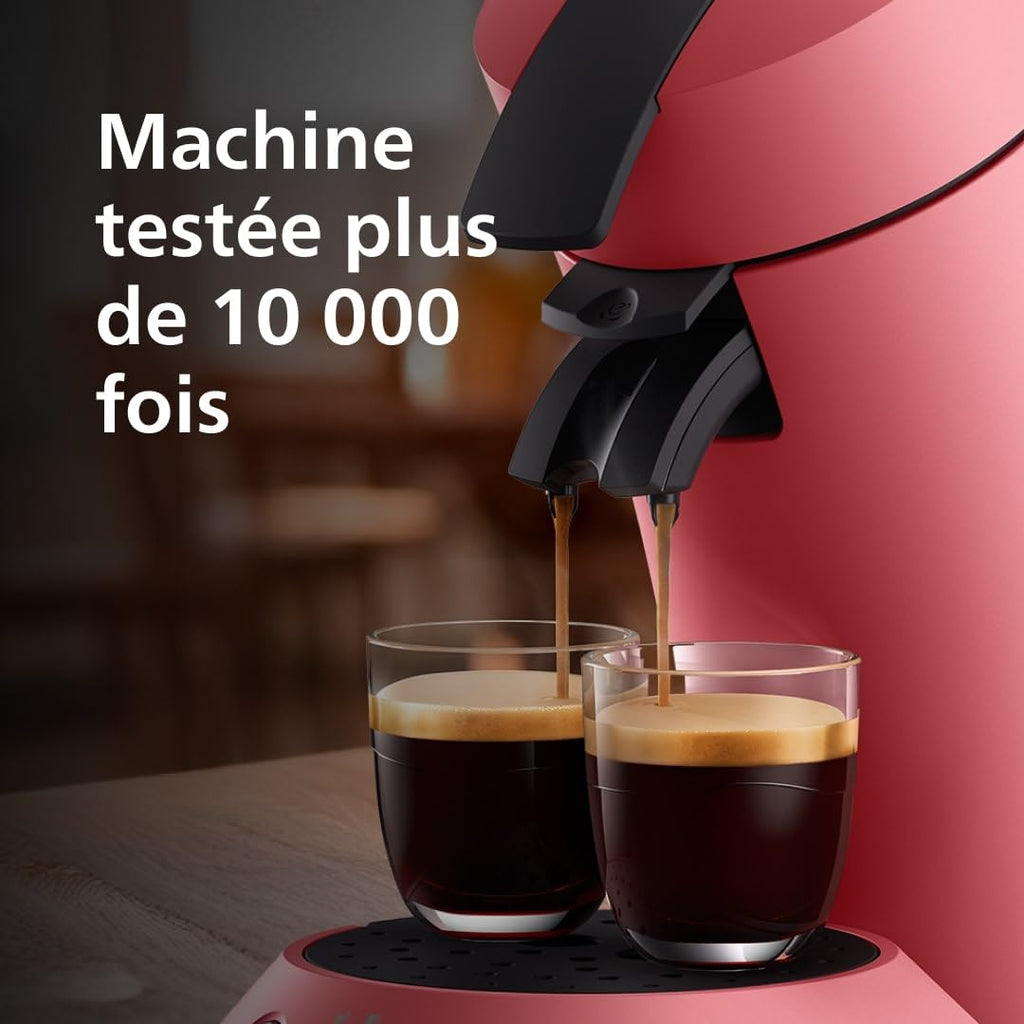 Machine à café à dosettes SENSEO Original Plus – Rouge Tendre | CSA210/35