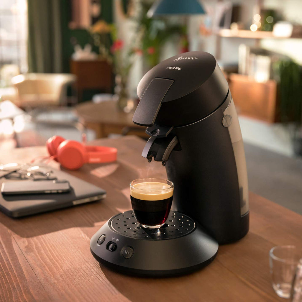 Machine à café à dosettes SENSEO Original Plus – Noir Intense | CSA210/61