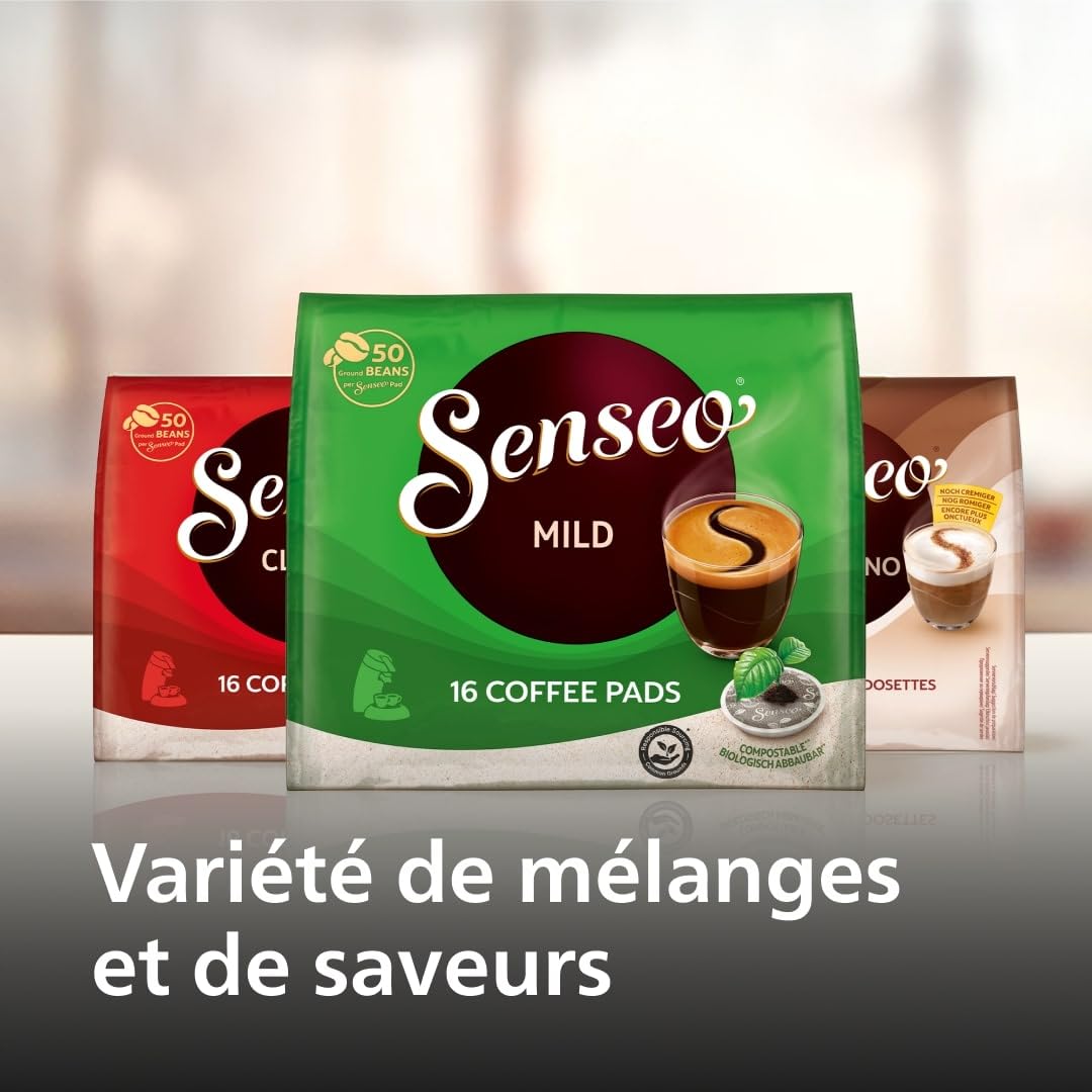 Machine à café à dosettes SENSEO Original Plus – Vert Désert | CSA210/80