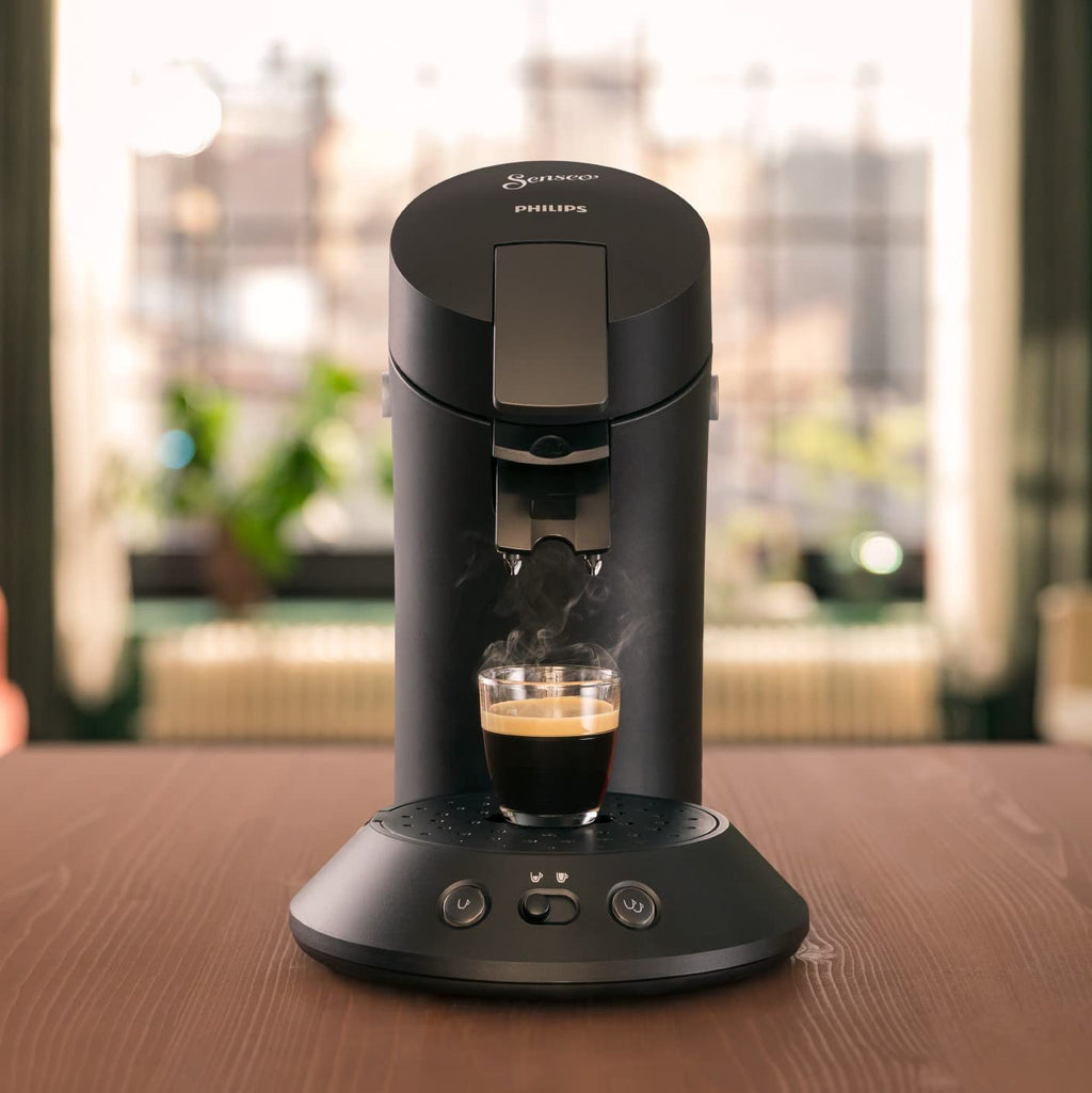 Machine à café à dosettes SENSEO – Piano Noir | CSA210/22