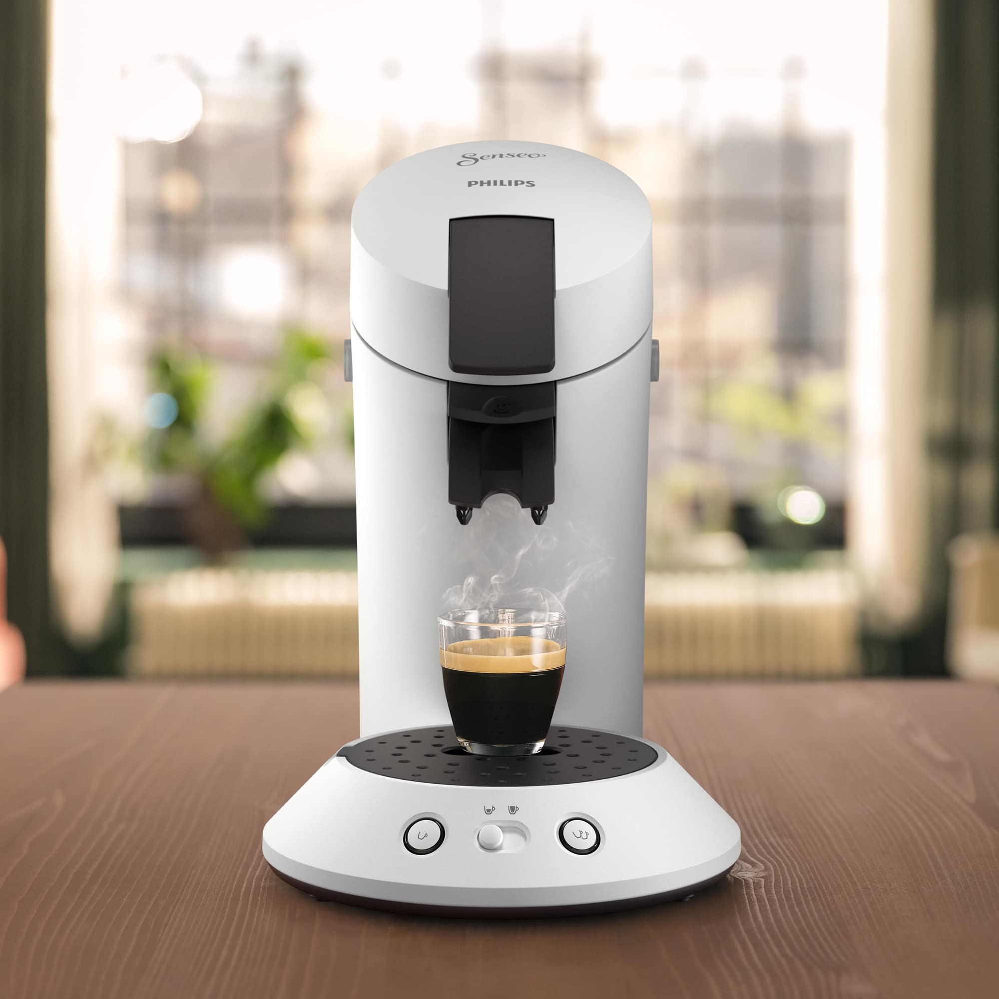 Machine à café à dosettes SENSEO Original Plus – Blanc | CSA210/10