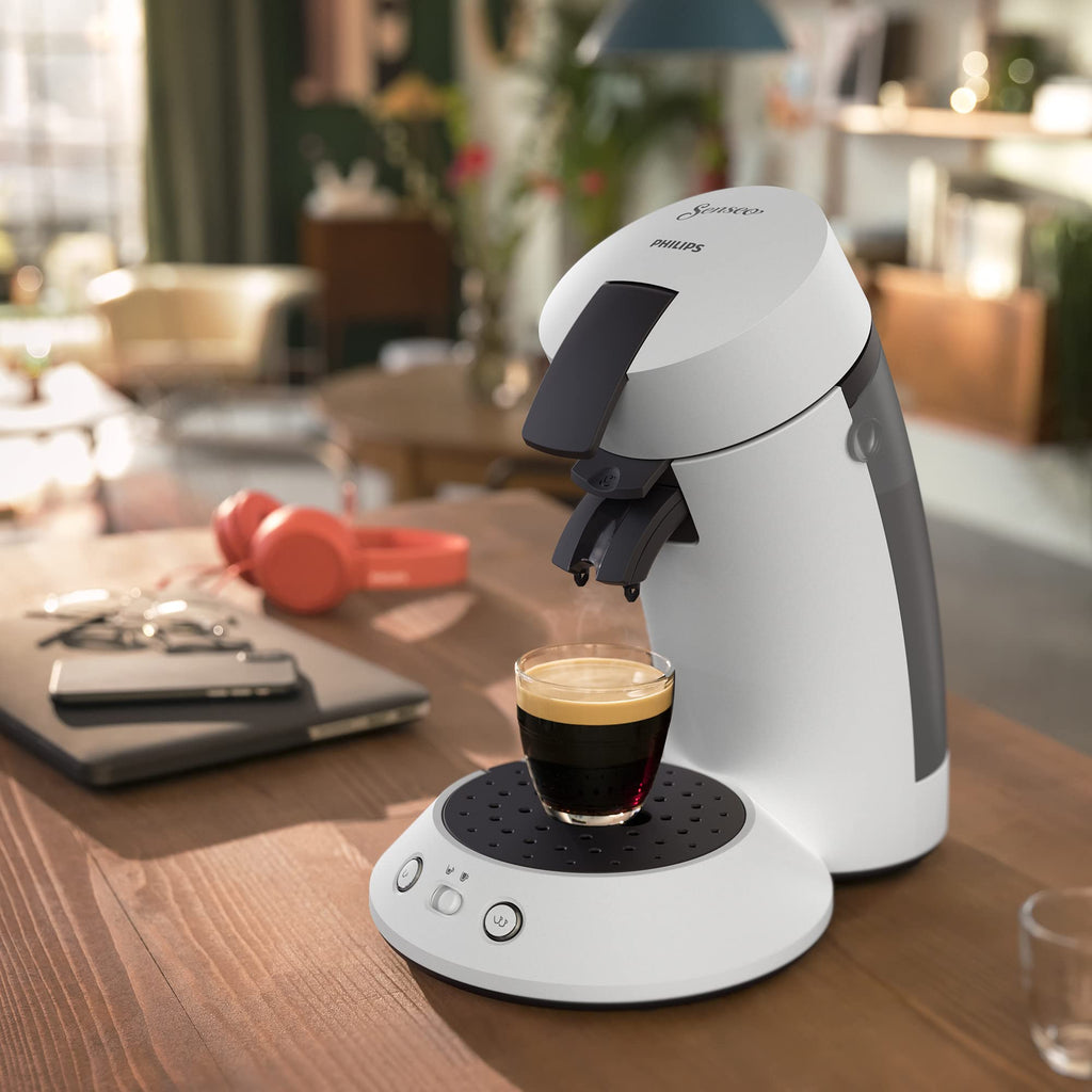 Machine à café à dosettes SENSEO Original Plus – Blanc | CSA210/10