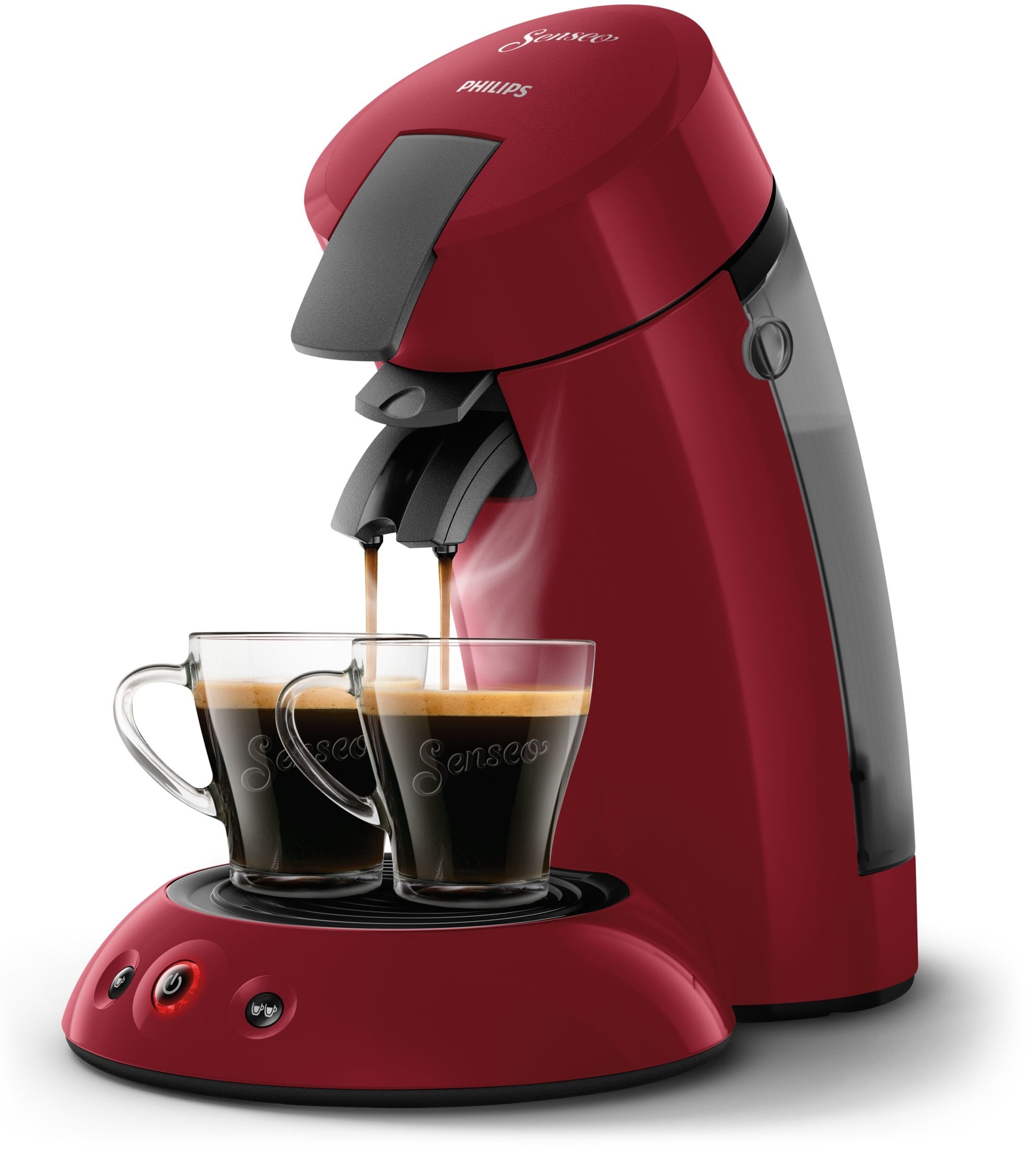 Cafetière à dosettes SENSEO Original HD6553/81 – Rouge, 0,7 L, 1450 W